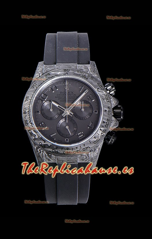 Rolex Daytona DiW Edición "All Black" Caja de Carbono Forjado Réplica a Espejo 1:1