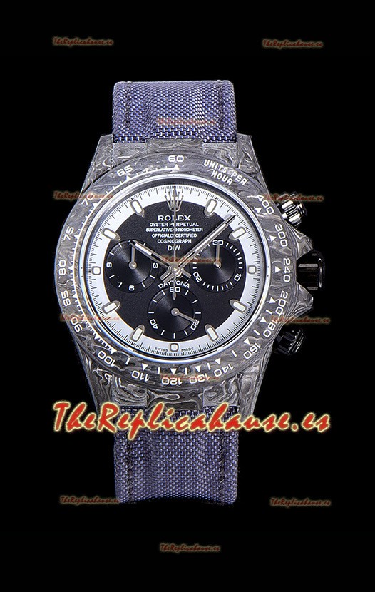 Rolex Daytona DiW Edición "Cream Invert" Caja de Carbono Forjado Réplica a Espejo 1:1