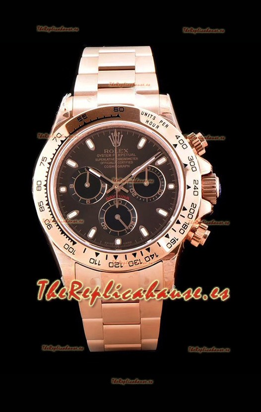 Rolex Daytona 116505 Oro Rosado Original Movimiento Cal.4130 - Reloj de Acero 904L a Espejo 1:1