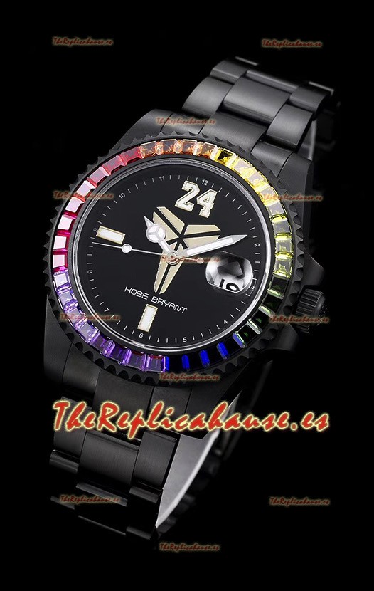 Rolex Submariner Suizo Edición Kobe Bryant Reloj Réplica Suizo Caja en Revestimiento PVD