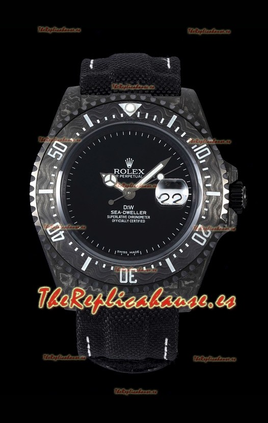 Rolex Sea-Dweller DiW Edition 43MM Bisel Carbono Reloj Réplica Suiza - Réplica Espejo 1:1