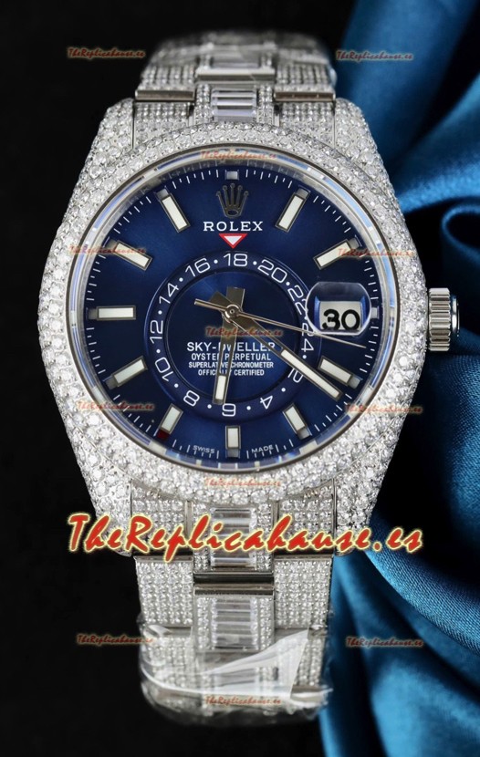 Reloj Rolex Sky-Dweller REF #m336934 con Dial Azul en Caja de Acero Inoxidable 904L - Reloj Super Clone