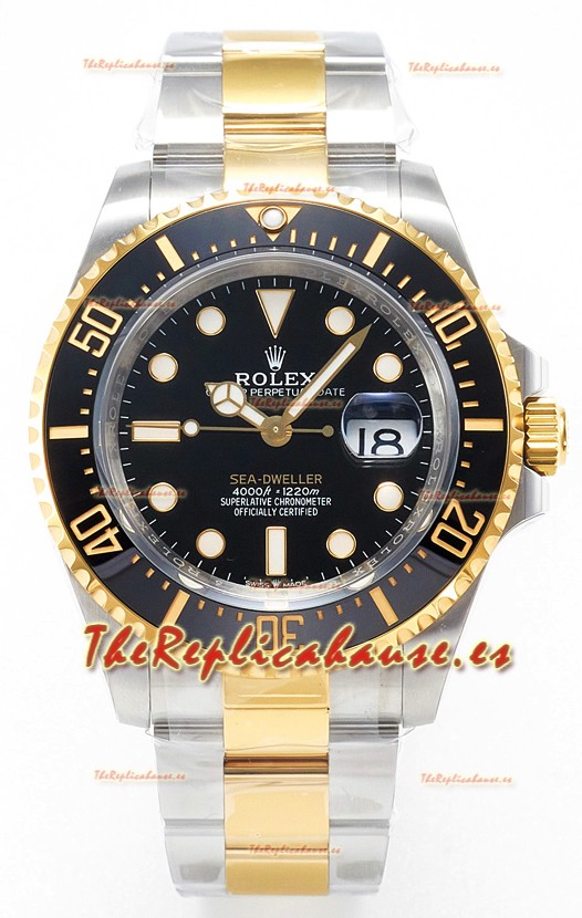 Rolex Sea-Dweller Super Clone 126603 Reloj Réplica Suizo Réplica Espejo 1:1 Caja en Dos Tonos Acero 904L