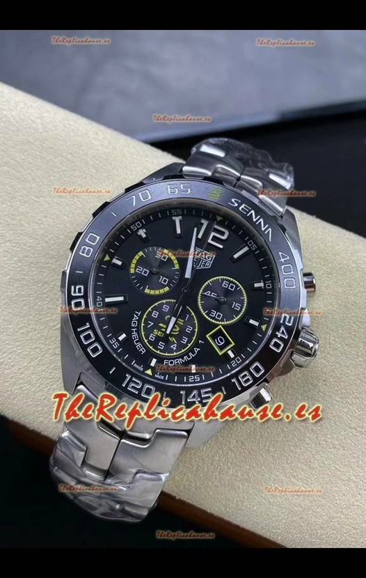 Tag Heuer F1 Edition Reloj Cuarzo Suizo en Dial Gris Caja Acero Inoxidable