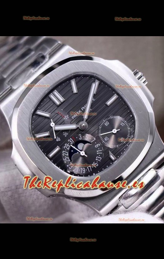 Patek Philippe Nautilus 5712/1A Reloj Réplica en Calidad 1:1 Dial GrisSteel Strap