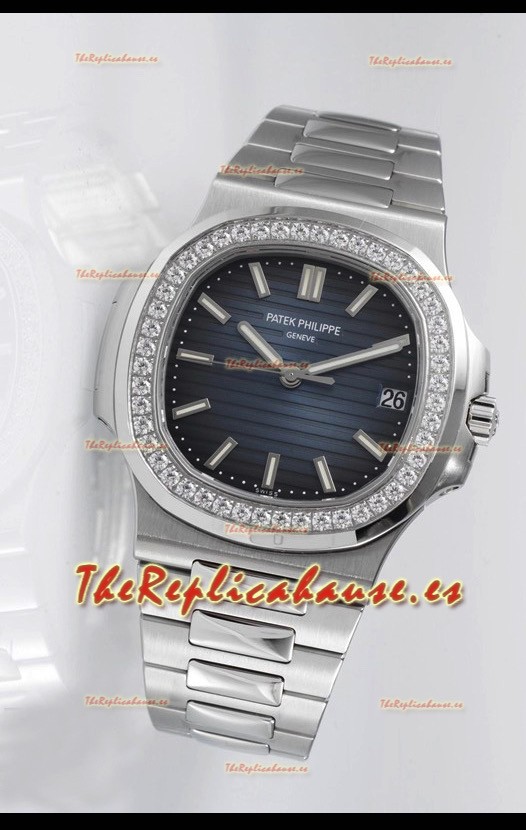 Patek Philippe Nautilus 5711 Reloj Réplica Suizo - Calida espejo 1:1 Bisel en Diamantes