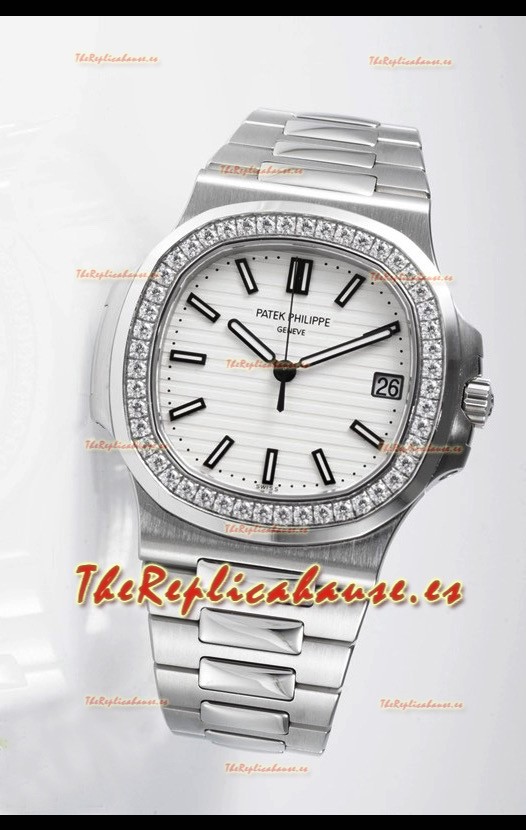 Patek Philippe Nautilus 5711 Reloj Réplica Suizo - Calida espejo 1:1 Bisel en Diamantes