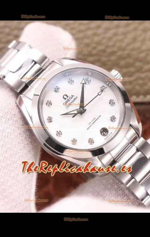 Omega Seamaster Aquaterra 150M 34MM Reloj Réplica Suizo Dial Blanco