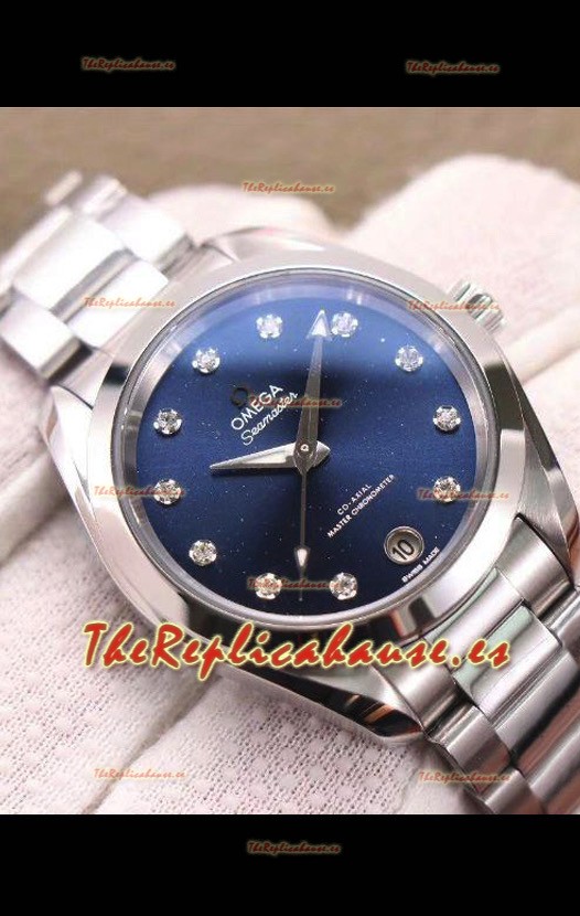 Omega Seamaster Aquaterra 150M 34MM Reloj Réplica Suizo Dial Azul
