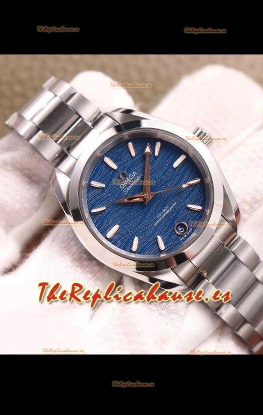Omega Seamaster Aquaterra 150M 34MM Reloj Réplica Suizo Dial Azul