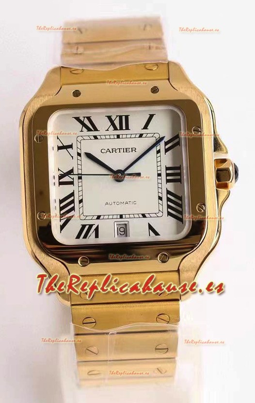 Cartier Santos De Cartier XL Reloj Réplica Suizo 1:1 Caja en Oro Amarillo 40MM