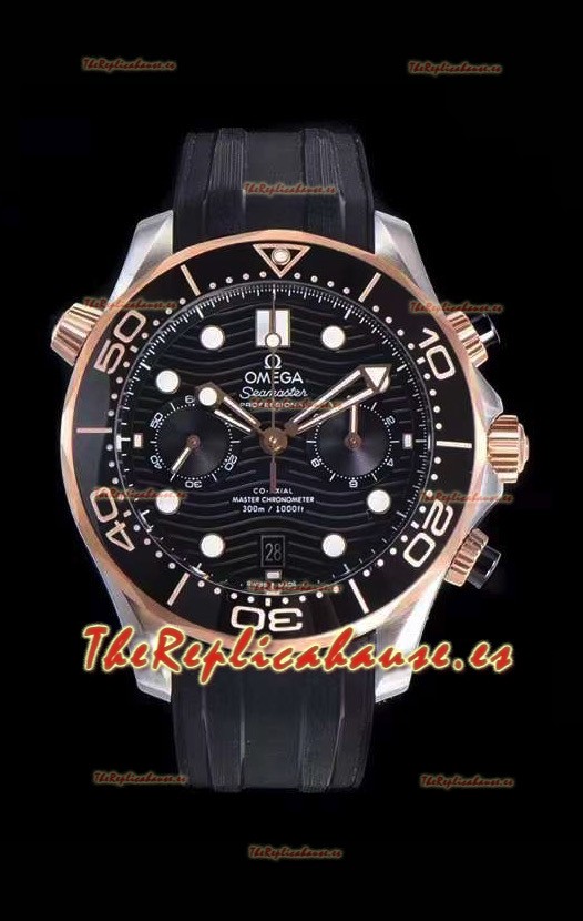 Omega Seamaster Co-Axial Master Chronometer Chronograph Oro Rosado 44MM Reloj Réplica a Espejo
