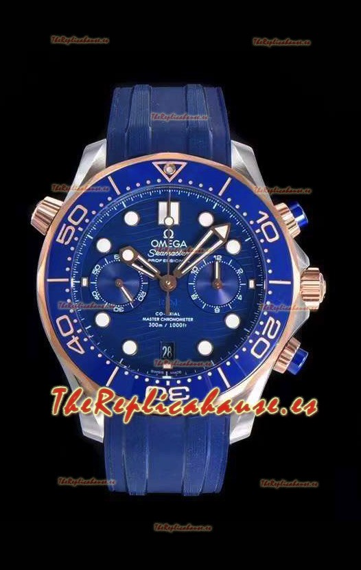 Omega Seamaster Co-Axial Master Chronometer Chronograph Oro Rosado 44MM Reloj Réplica a Espejo