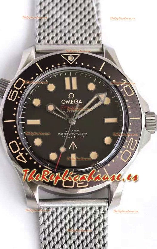 Omega Seamaster 300M No Time To Die Edition Reloj Réplica a Espejo 1:1 Caja Titanio