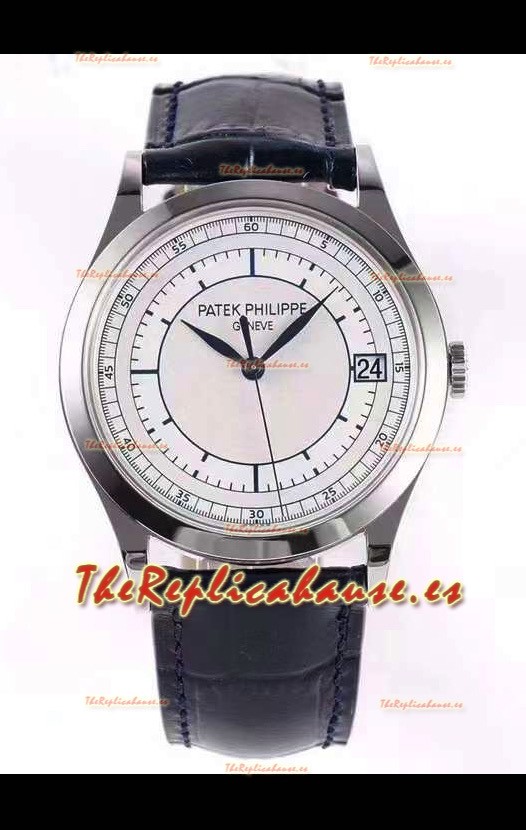 Patek Philippe Calatrava 5296 Dial Sector Reloj Réplica Suizo a espejo 1:1Steel Casing