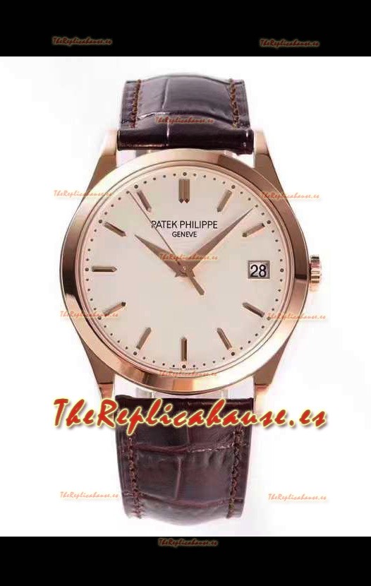 Patek Philippe 5227R-001 Calatrava Automático Dial Blanco con Movimiento Suizo Automático