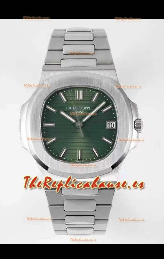 Patek Philippe Nautilus 5711/1A-014 Reloj Réplica Suizo a espejo 1:1 Dial Verde 904L Steel 