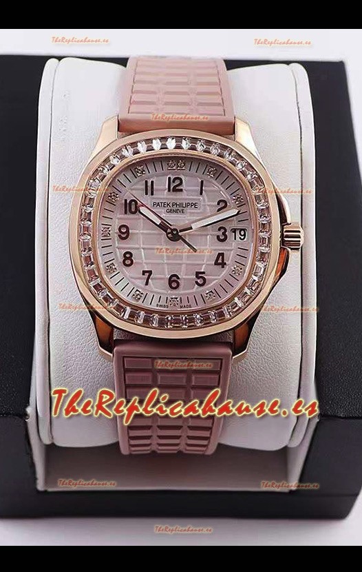 Patek Philippe Aquanaut LUCE 5072R-001 Reloj Réplica Suizo Dial Perla 35.6MM 