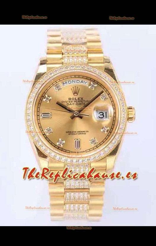 Rolex Day Date Presidential Reloj Oro Amarillo 18K 36MM - Dial Oro Calidad a Espejo 1:1