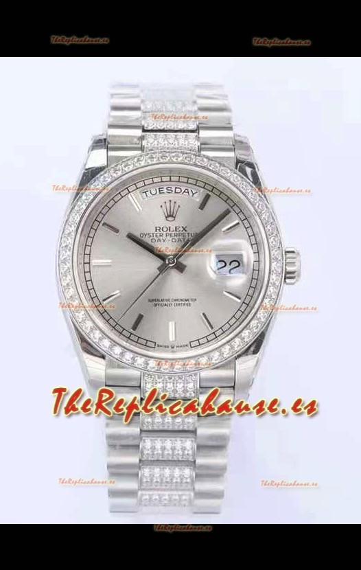 Rolex Day Date Presidential Acero 904L 36MM - Dial Acero Calidad Espejo 1:1