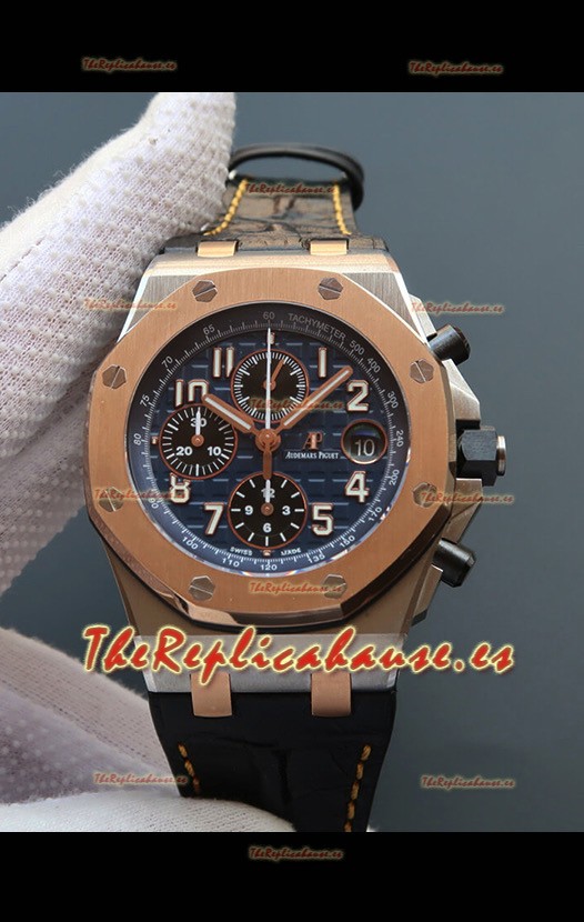 Audemars Piguet Royal Oak Offshore Reloj a Espejo 1:1 de Acero 904L 2 Tonos Movimiento 3126