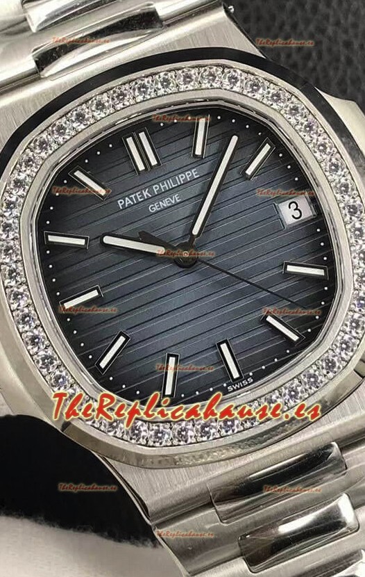 Patek Philippe Nautilus 5713/1G Acero 904L Actualizado 2023 Reloj Réplica a Espejo - Dial Azul