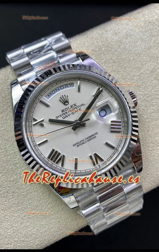 Rolex Day Date 228239-83419 Acero 904L 40MM - Dial Blanco Perla Reloj Calidad Espejo 1:1