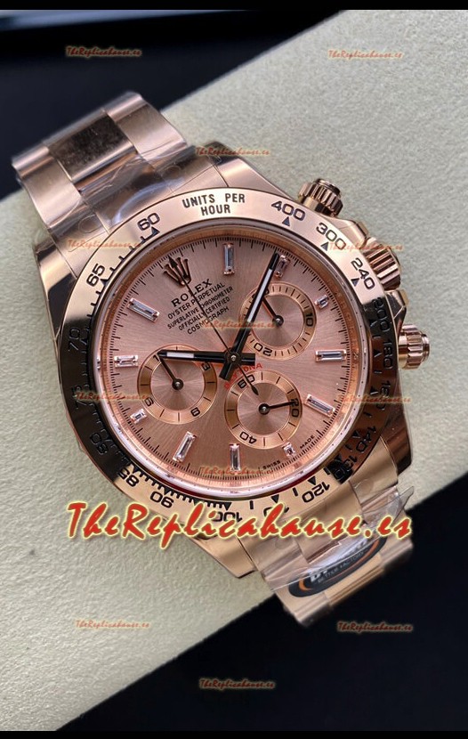 Rolex Daytona 116505 Oro Rosado Movimiento Original Cal.4130 - Reloj Acero 904L a Espejo 1:1