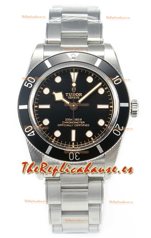 Tudor Black Bay 58 Reloj Réplica Suiza Dial Negro Acero 904L 37MM Caja 1:1 
