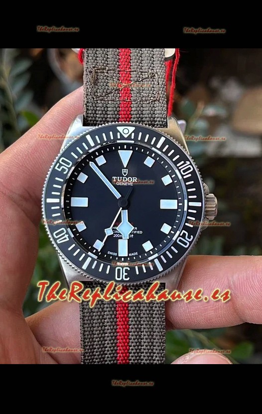 Tudor Pelagos FXD Acero Inoxidable 904L Reloj Réplica Espejo 1:1 en Correa de Nato
