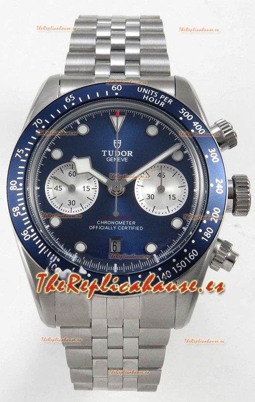Tudor Super Clone Black Bay Reloj Cronógrafo Dial en Azul Oscuro