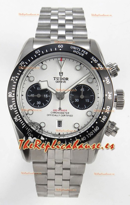 Tudor Super Clone Black Bay Reloj Cronógrafo en Dial Blanco