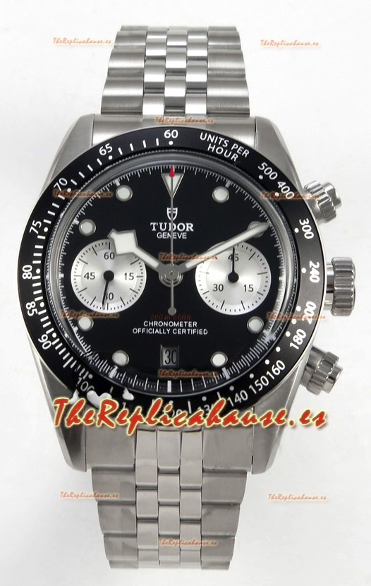 Tudor Super Clone Black Bay Reloj Cronógrafo en Dial Negro