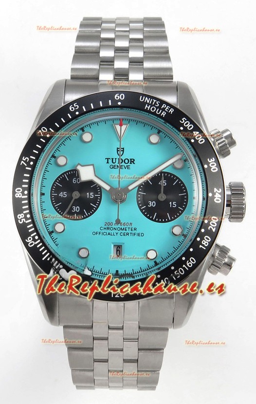 Tudor Super Clone Black Bay Reloj Cronógrafo en Dial Azul Claro