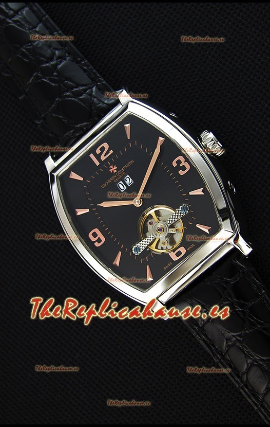 Vacheron Constantin Malte Reloj Réplica Japonés Tourbillon Dial color Negro