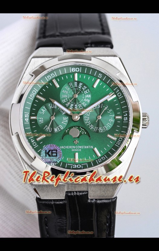 Vacheron Constantin Overseas Calendario Perpetuo Ultra-Fino Dial Verde con Leather Strap