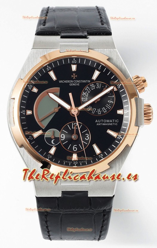 Vacheron Constantin Power Reserve Dial Negro Two Tone Dial Negro Reloj Réplica Suizo