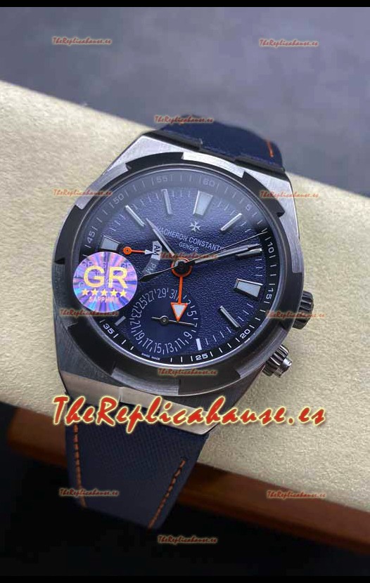 Vacheron Constantin Overseas Dual Time Titanium Reloj Réplica Suizo Espejo 1:1 en Dial Azul