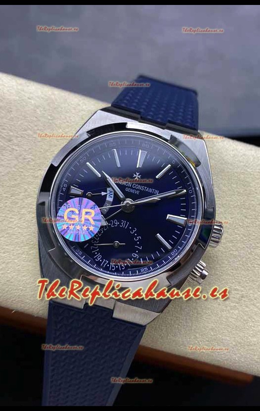 Vacheron Constantin Overseas Dual Time Acero Inoxidable Réplica Suiza Espejo 1:1 Dial Azul