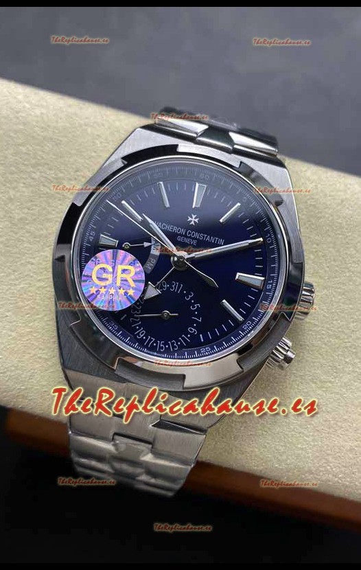 Vacheron Constantin Overseas Dual Time Acero Inoxidable Réplica Suiza Espejo 1:1 Dial Azul
