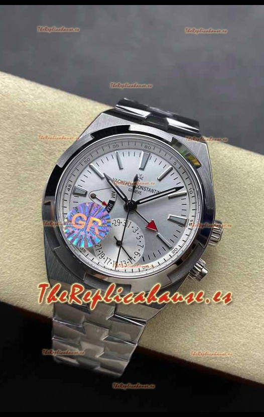 Vacheron Constantin Overseas Dual Time Acero Inoxidable Réplica Suiza Espejo 1:1 Dial Acero