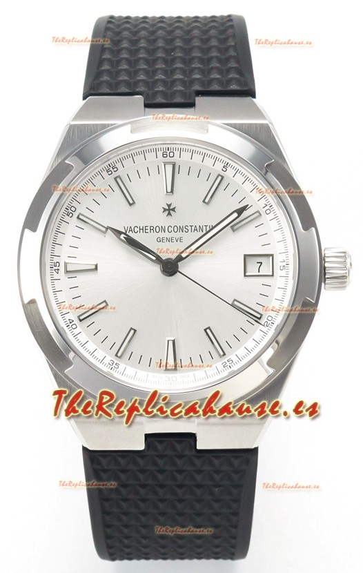 Vacheron Constantin Super Clone Overseas Edition Caja y Dial Acero en Correa de Goma