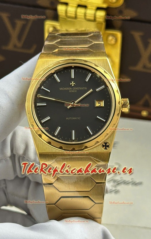 Vacheron Constantin Historiques 222 Super Clone 37MM Oro Amarillo Reloj en Dial Gris 
