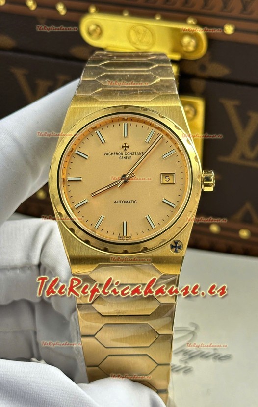 Vacheron Constantin Historiques 222 Super Clone 37MM Oro Amarillo Reloj en Dial Oro 