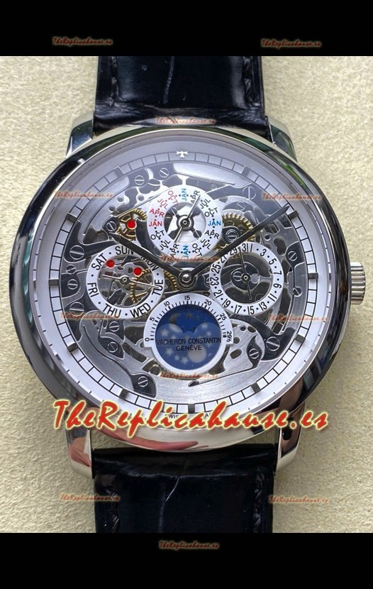 Vacheron Constantin Patrimony Traditionelle Skeleton Calendario Perpetuo Reloj Réplica Suizo 