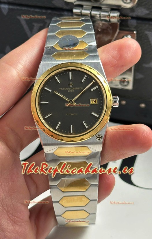 Vacheron Constantin Historiques 222 Super Clone 37MM Caja Dos Tonos Reloj en Dial Gris 