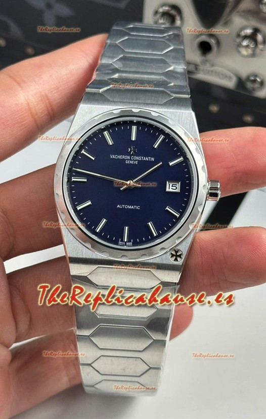 Vacheron Constantin Historiques 222 Super Clone 37MM Caja Acero Reloj en Dial Azul 