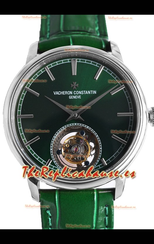 Vacheron Constantin Traditionelle Swiss Tourbillon Caja Acero Reloj Réplica Espejo 1:1 