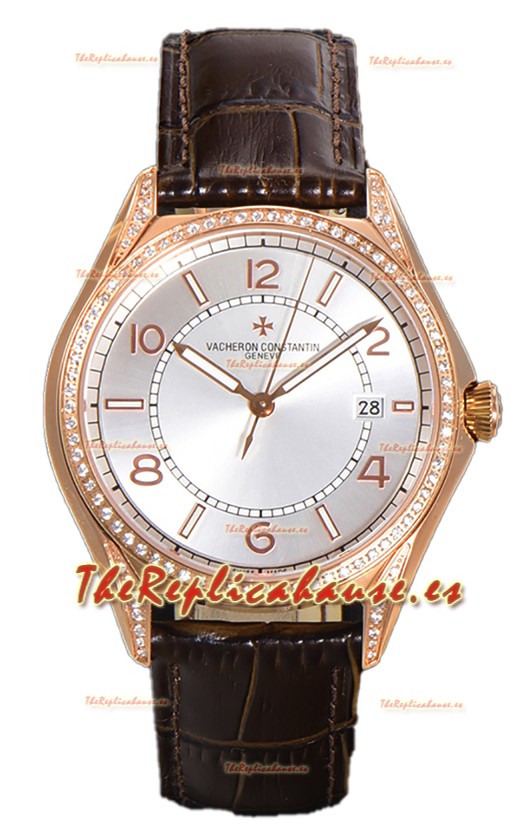 Vacheron Constantin Edición Fiftysix Acero 904L Oro Rosado Réplica Espejo 1:1 Dial Acero