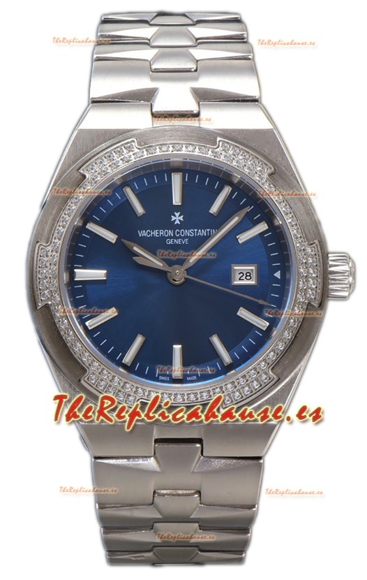 Vacheron Constantin Overseas Caja Acero Dial Azul 35MM Reloj Réplica Suiza 